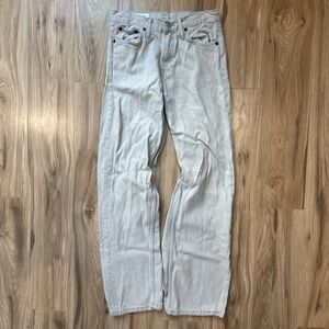 Khaki flare jeans